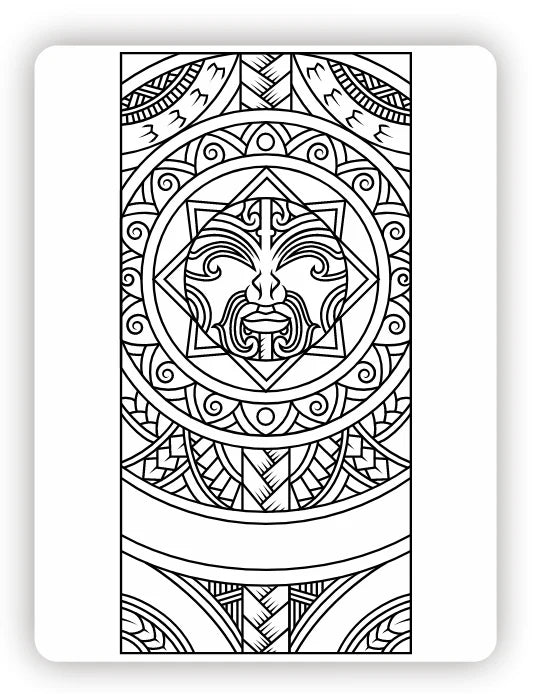 Māori Washable Colouring Mat