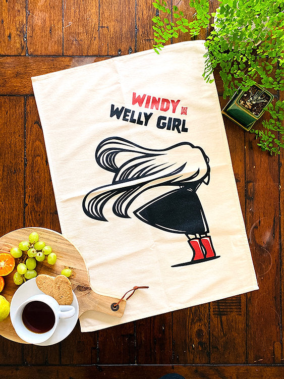 Tea towel - Wellygirl