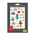 To The Moon Temporary Tattoos
