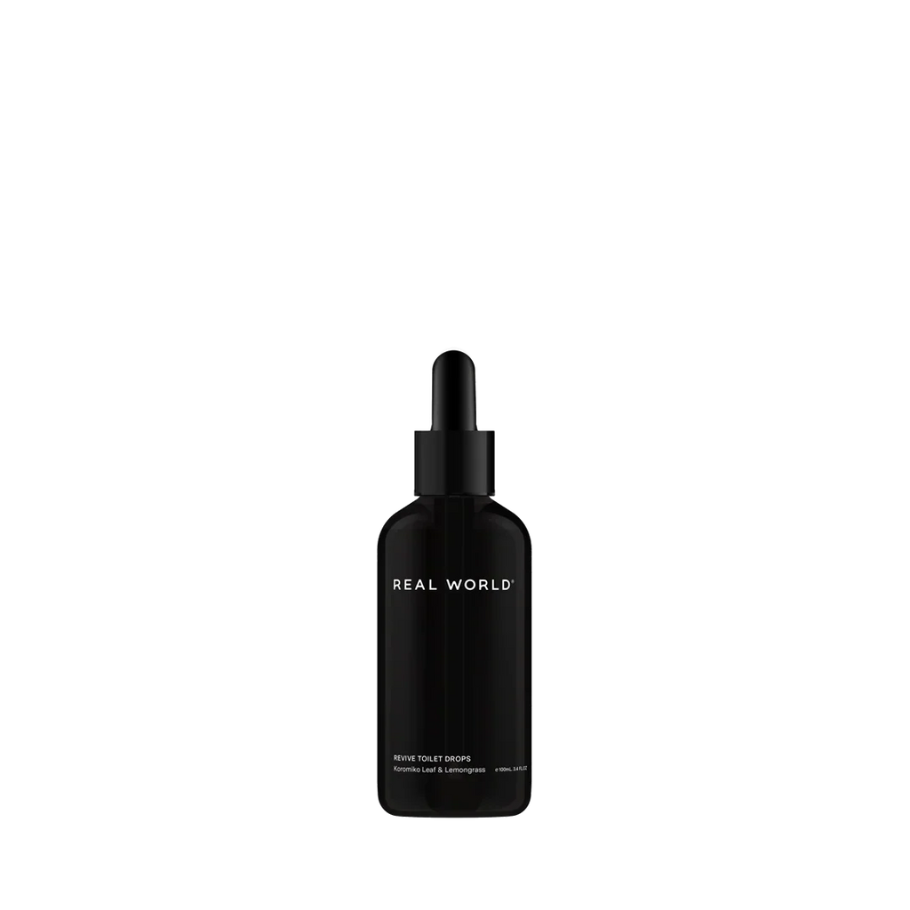 Real World Toilet Drops with refreshing lemongrass essential oil to banish unwanted smells.