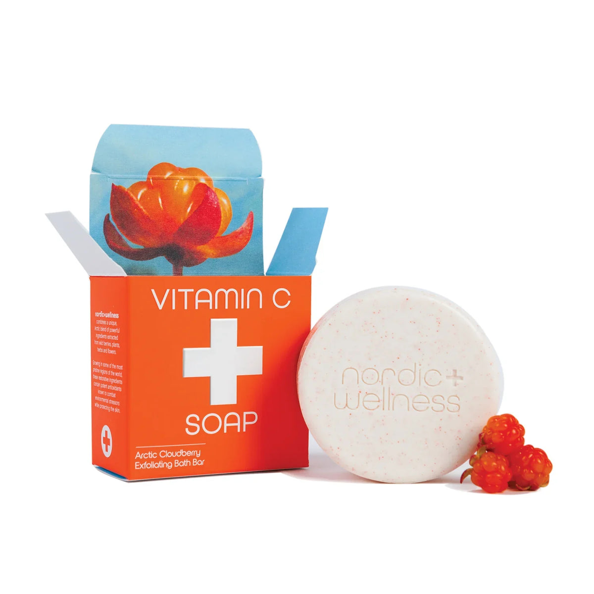 Nordic+Wellness Vitamin C Soap – Arctic cloudberry & citrus vegan soap bar
