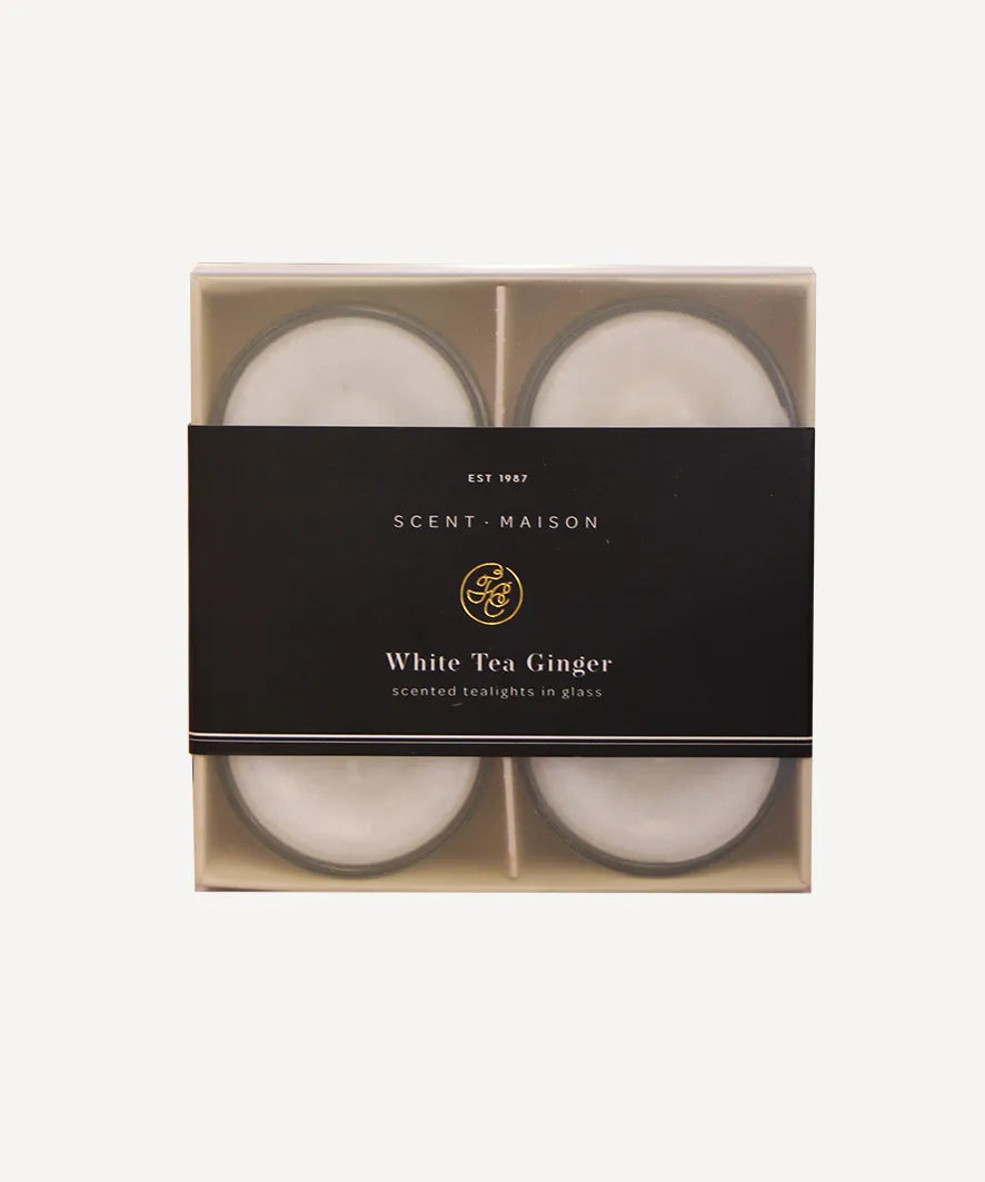 Candle - Tea lights 4pc  Glass