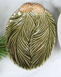 Pine Tree Dish - Moss Green/ Natural (Small)