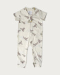 Organic Cotton Onesie NZ Forest - Pīwakawaka