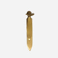 Snail Bookmark in brass antique finish metal page holder with vintage detail