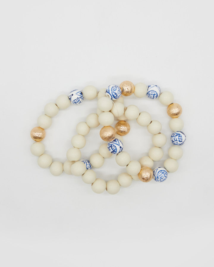 B/L - Set/3 Chinese Ceramic Blue