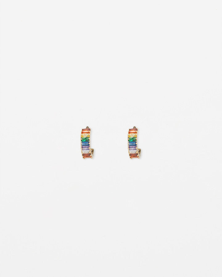 Rainbow Huggie Earring