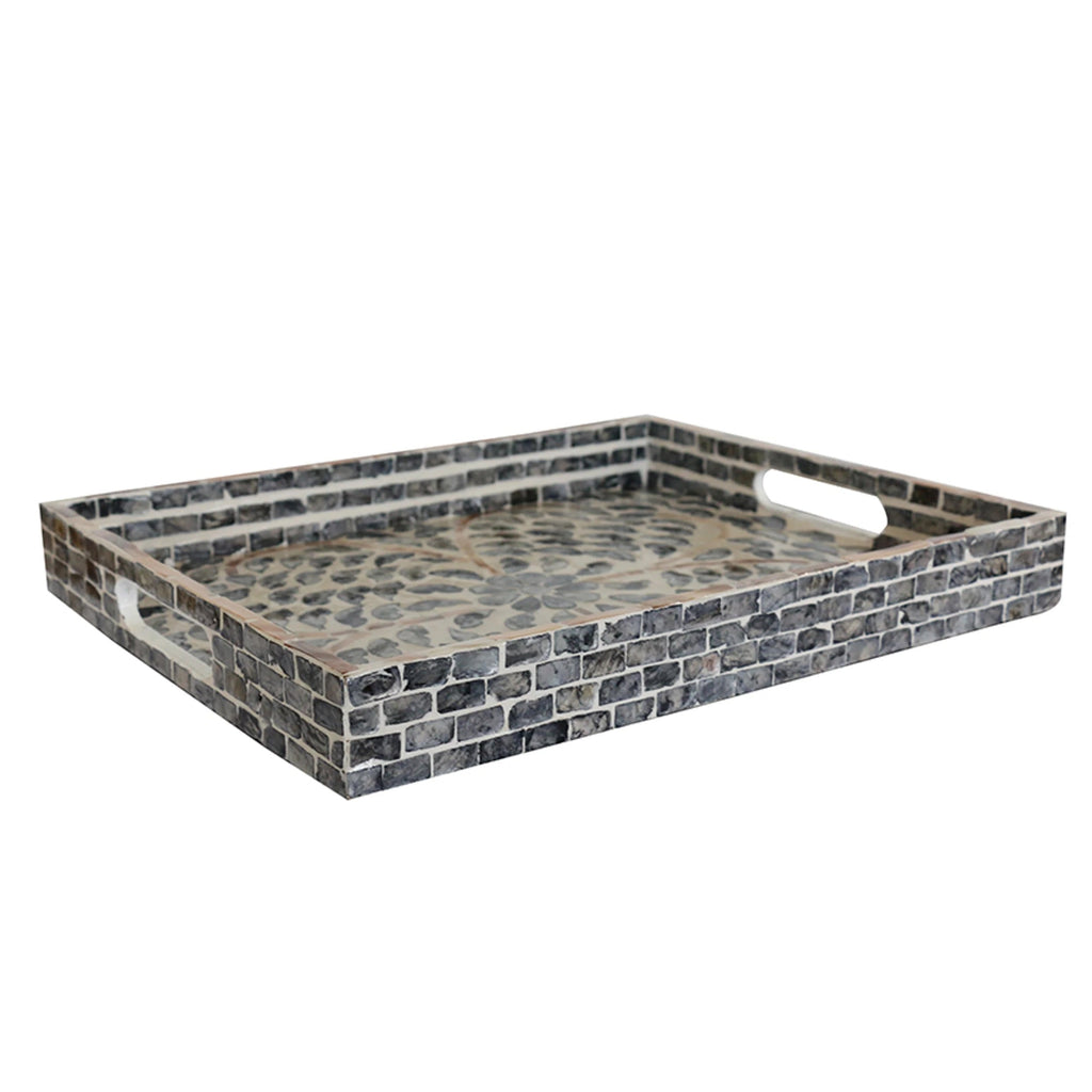 Tray - Black & Ivory Algiers