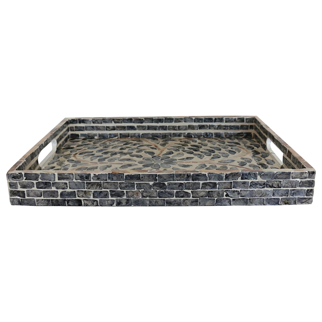 Tray - Black & Ivory Algiers