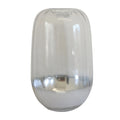 Vase - Glass Silver Dipped