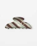 Teal And Brown Stripes Hair Claw