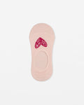 Sock no show glitter heart