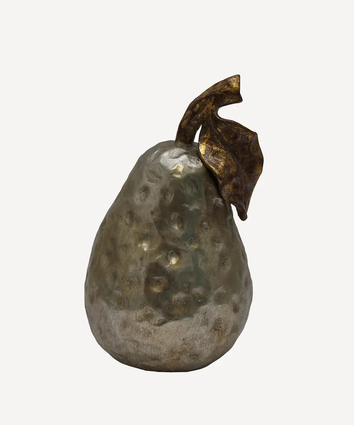 Silver Pear Ornament