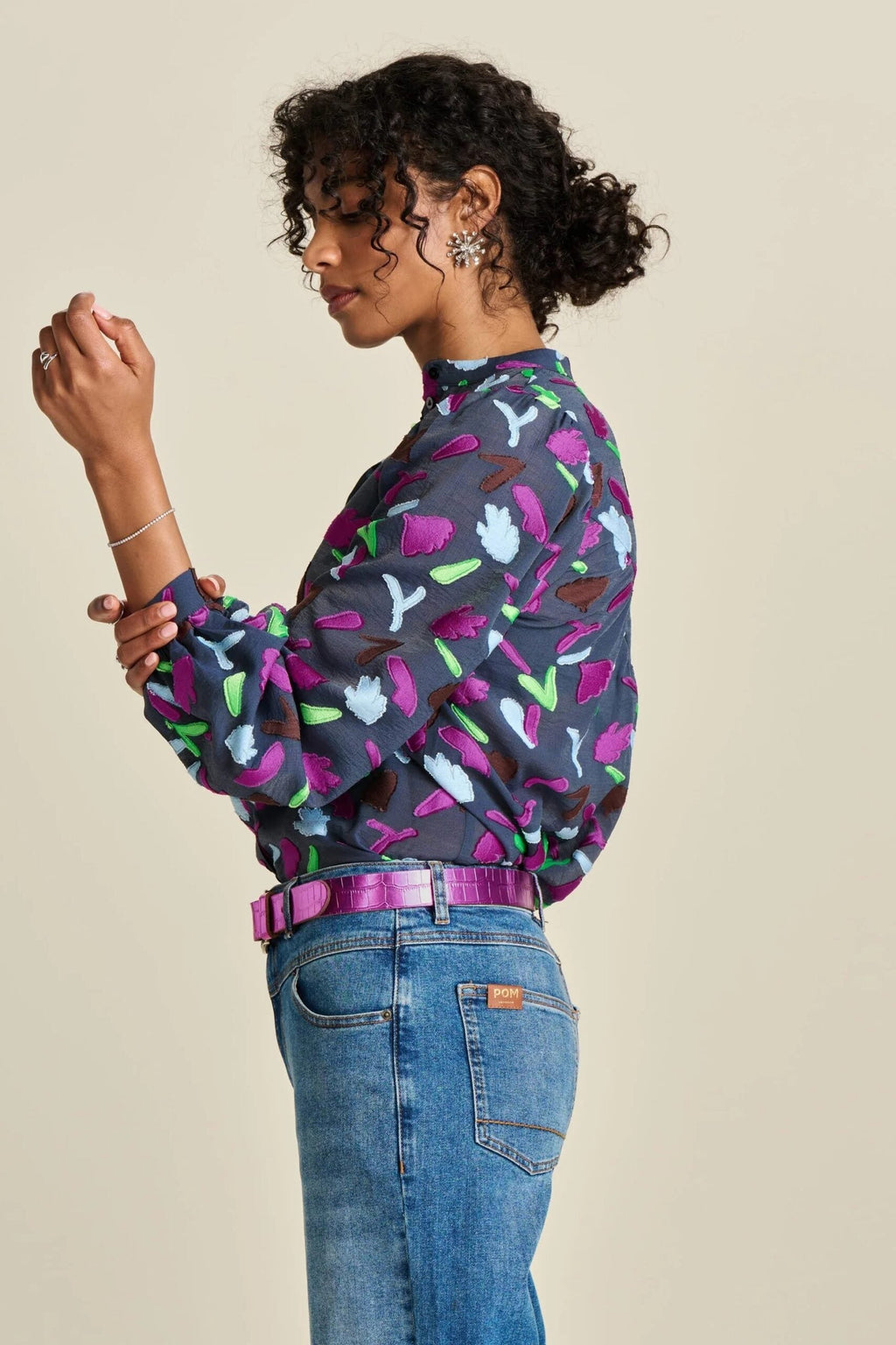 Blouse - Featherfest Blue