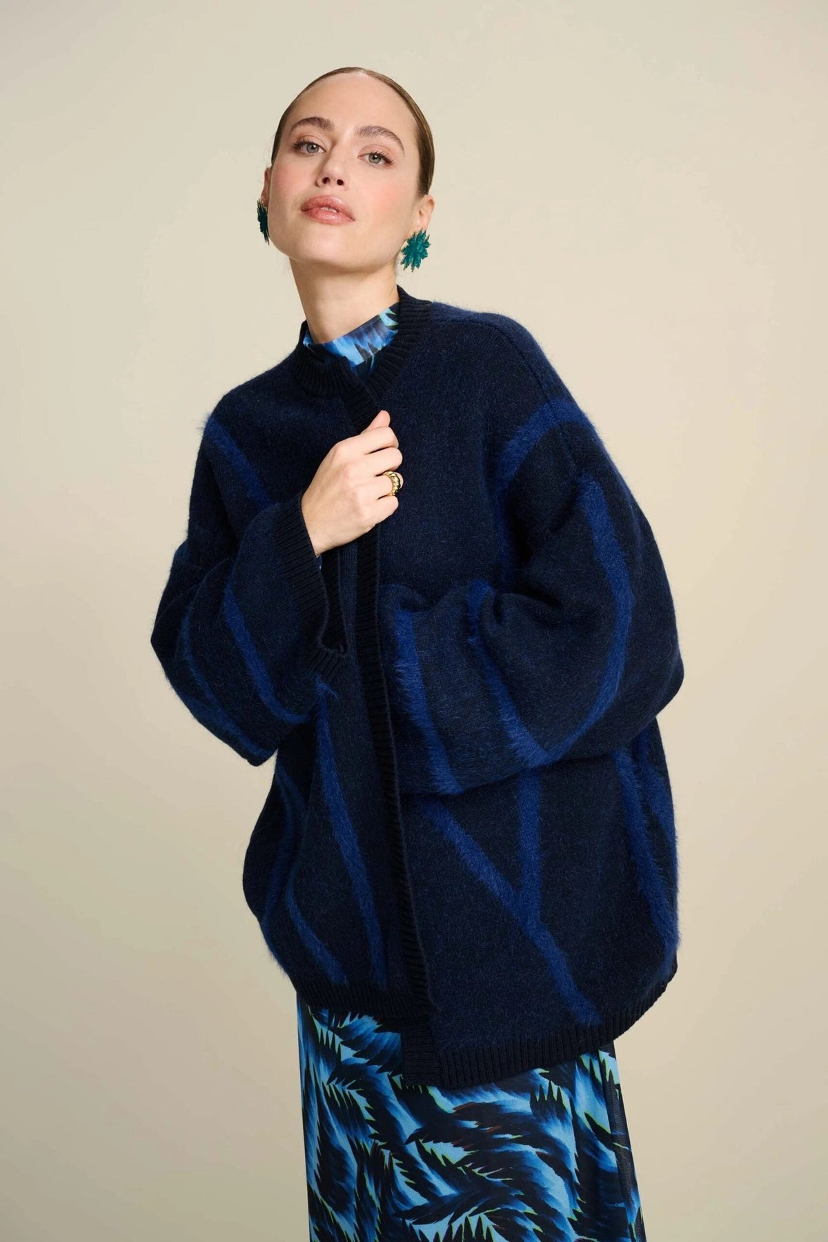Cardigan - Midnight Blue