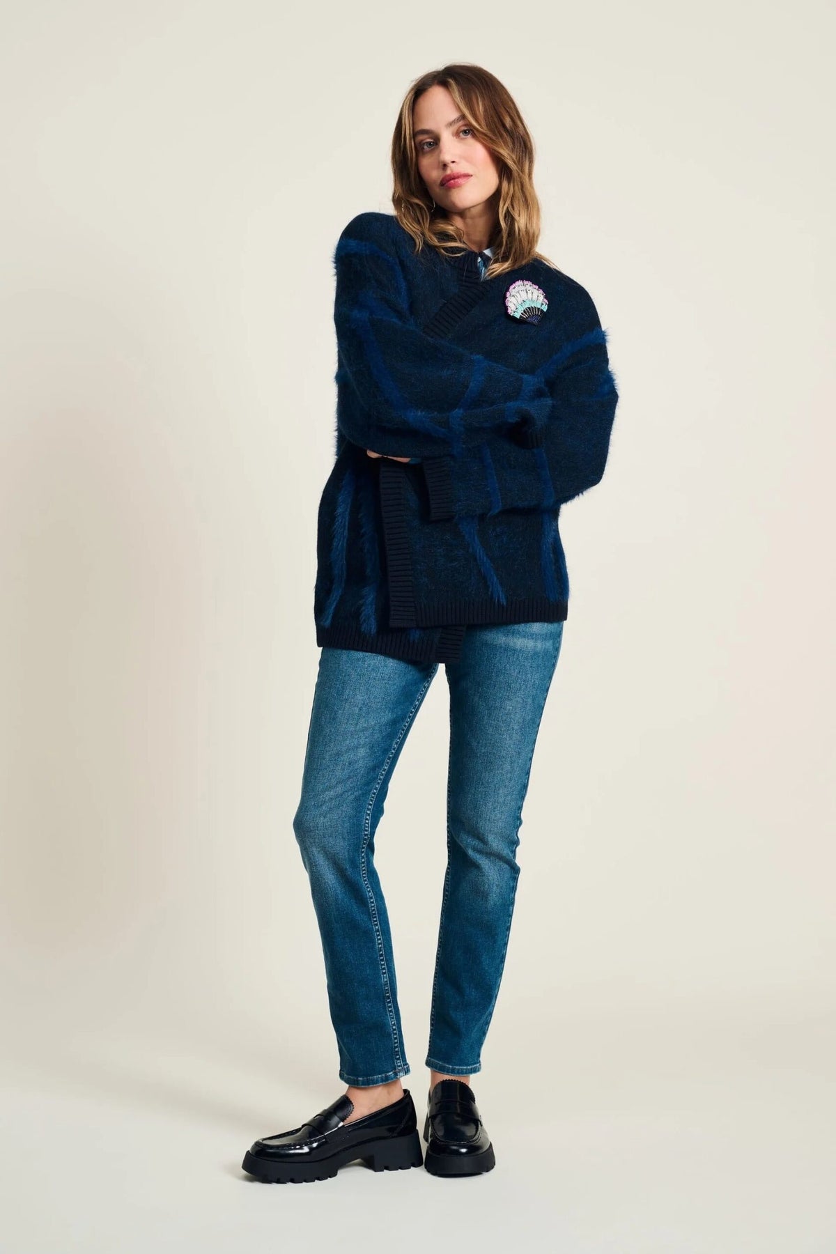 Cardigan - Midnight Blue