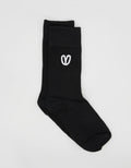 STELLA + GEMMA Socks - Black with White Heart