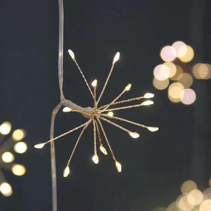 Starburst Garland Silver 5m Plug in SWW