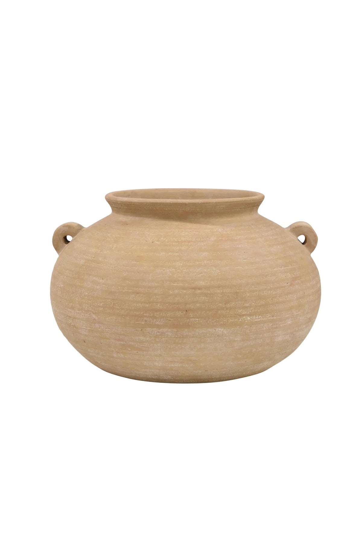 Augustine Terracotta Vase – curved terracotta pottery