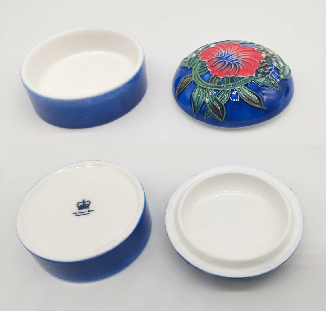 Ceramic Trinket Box - Hibiscus