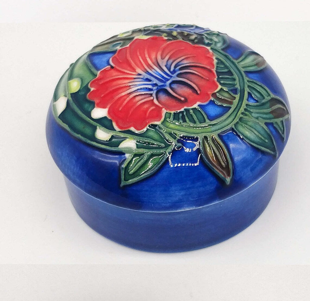 Ceramic Trinket Box - Hibiscus
